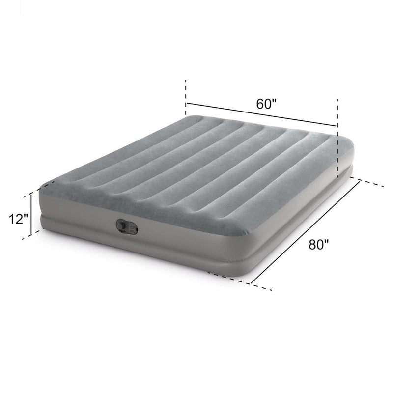 Load image into Gallery viewer, Intex Queen Dura Beam Prestige Airbed w/ Fastfill USB Pump
