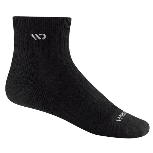 Wide Open Men's Solid Midweight Quarter Sock