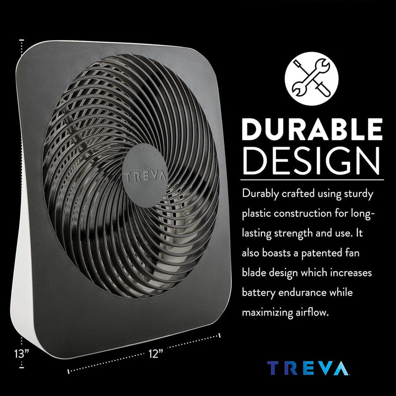 Load image into Gallery viewer, Treva 10 Inch Battery &amp; Electric Powered Fin Fan
