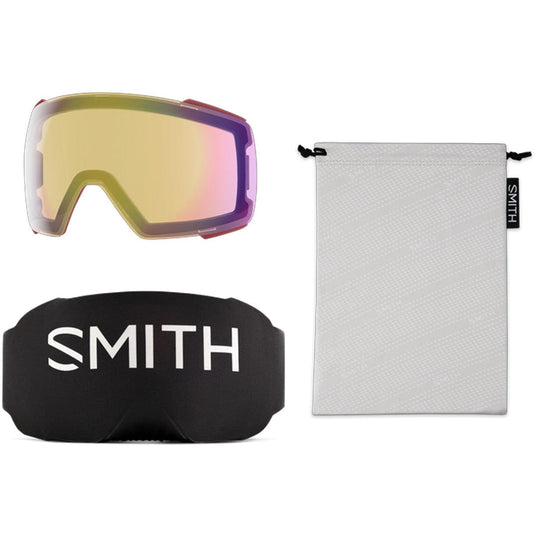 Smith I/O Mag  Ironwood/ChromaPop Everyday Red Mirror/Chromapop Storm Yellow Flash Snow Goggles