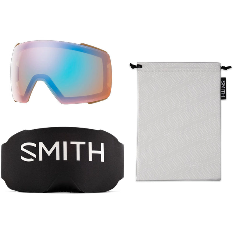 Load image into Gallery viewer, Smith I/O Mag  Mirage/ChromaPop Everyday Rose Gold Mirror/Chromapop Storm Blue Sensor Mirror Snow Goggles
