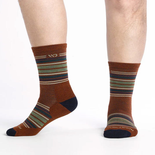 Wide Open by Darn Tough Men's Multi Stripe Midweight Micro Crew Sock