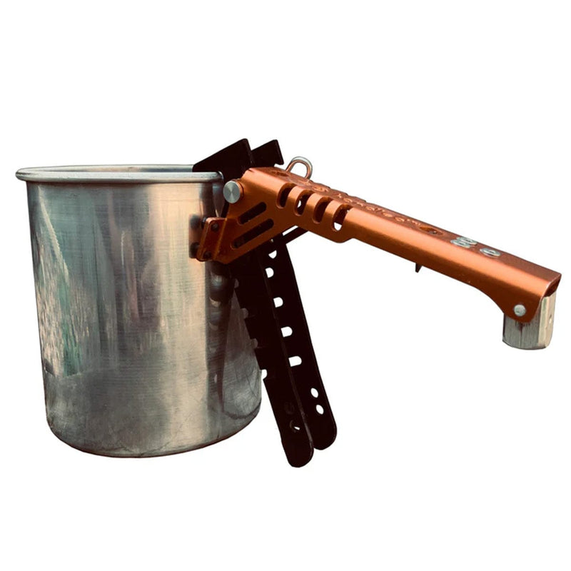 Load image into Gallery viewer, Outdoor Element Handled Pot Gripper and Fuel Canister Recycle Tool
