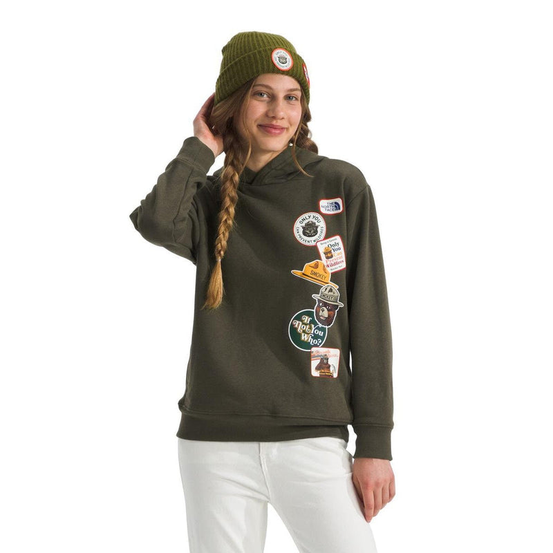 Load image into Gallery viewer, The North Face Teen Smokey Camp Fleece Pullover Hoodie
