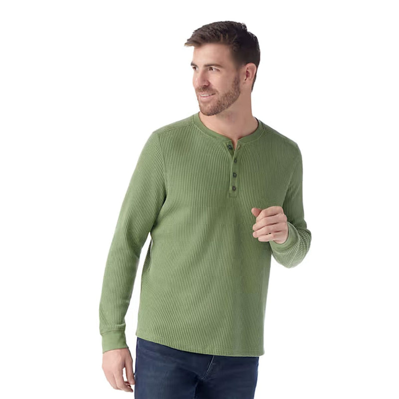 Load image into Gallery viewer, Smartwool Men&#39;s Waffle Long Sleeve Henley
