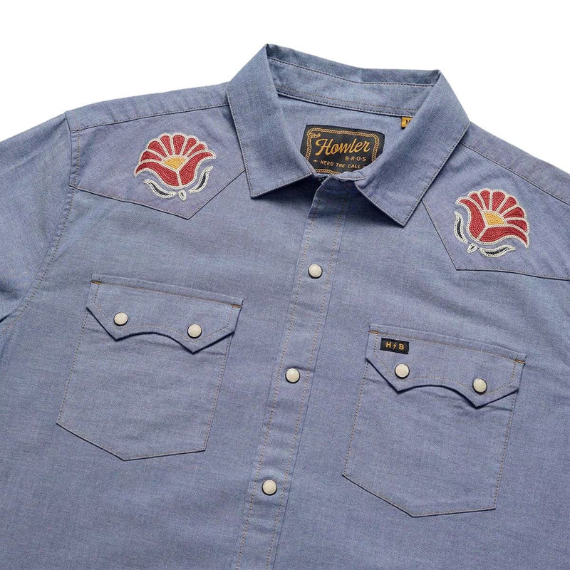 Load image into Gallery viewer, Howler Brothers Crosscut Deluxe Snapshirt
