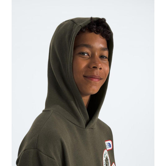 The North Face Teen Smokey Camp Fleece Pullover Hoodie