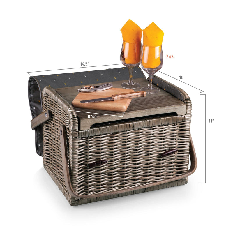 Load image into Gallery viewer, Kabrio Wine &amp; Cheese Picnic Basket by Picnic Time Family of Brands
