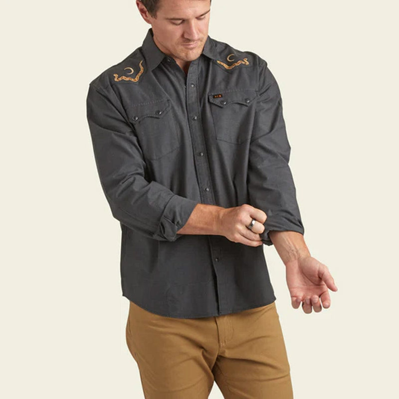 Load image into Gallery viewer, Howler Brothers Crosscut Deluxe Snapshirt - Waxing Culebra
