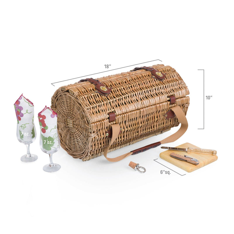 Load image into Gallery viewer, Verona Wine &amp; Cheese Picnic Basket by Picnic Time Family of Brands
