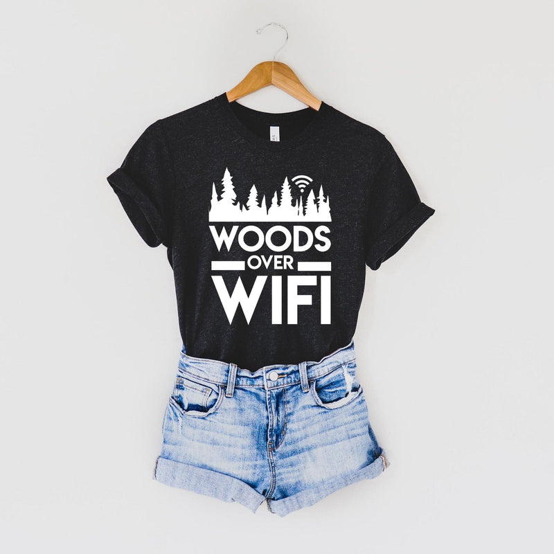 Load image into Gallery viewer, Woods Over Wifi T-Shirt for Women *UNISEX FIT* by 208 Tees
