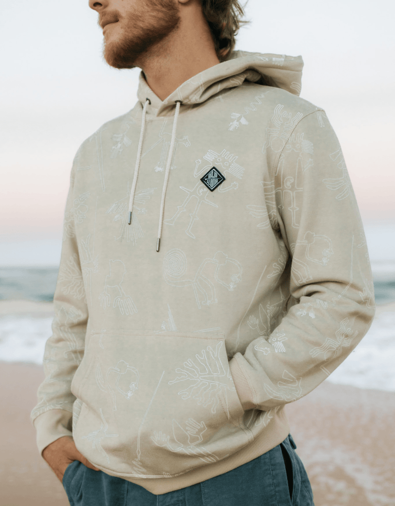 Load image into Gallery viewer, NAZCA LINES - HELSINKI COTTON HOODIE by Bajallama
