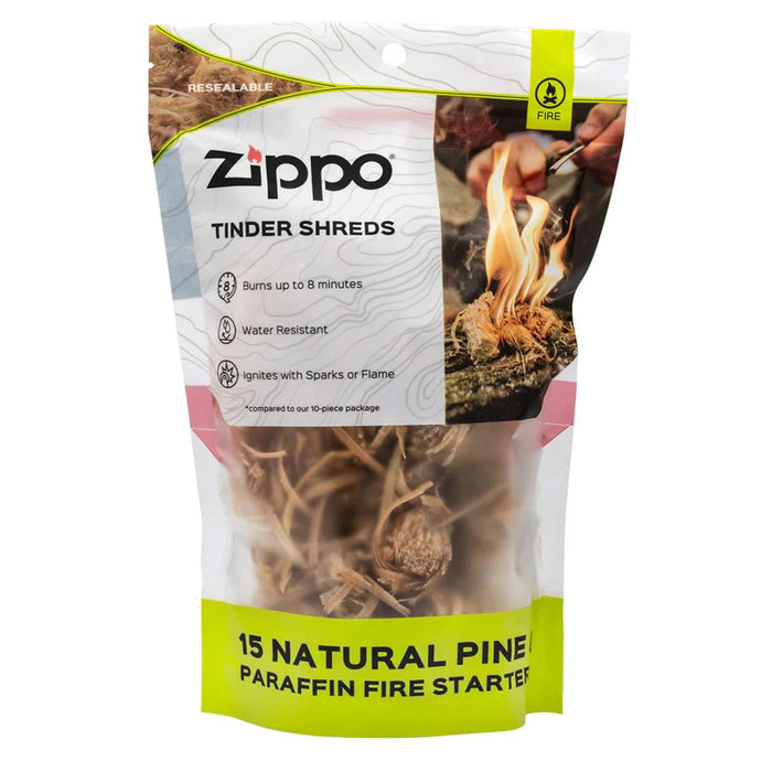 Zippo Tinder Shreds - 15 Piece Bag