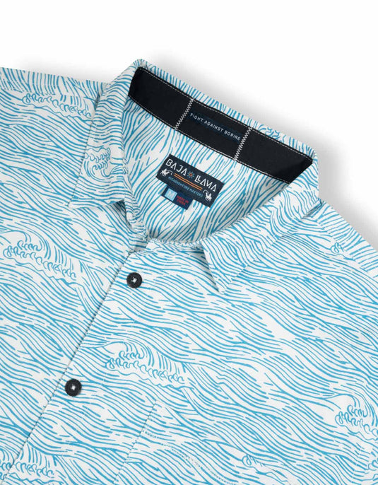 ROLL TIDES - LIGHT BLUE 7-SEAS™ BUTTON UP by Bajallama