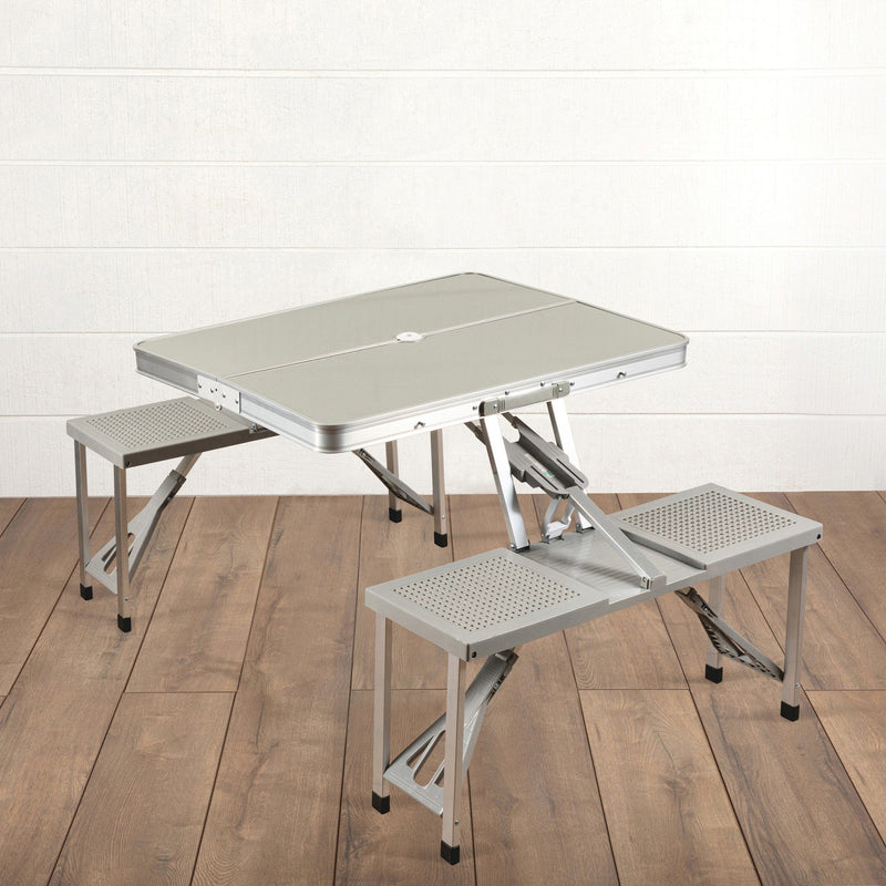 Load image into Gallery viewer, Aluminum Portable Picnic Table with Seats by Picnic Time Family of Brands
