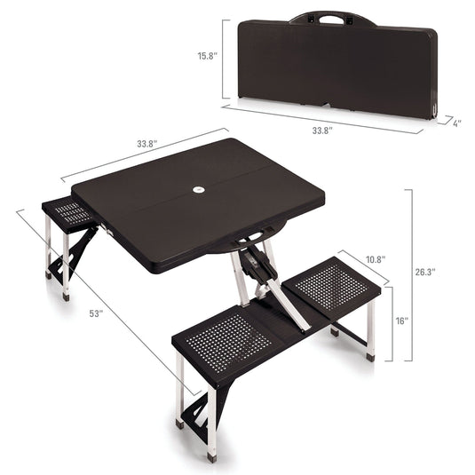 Picnic Table Portable Folding Table with Seats by Picnic Time Family of Brands