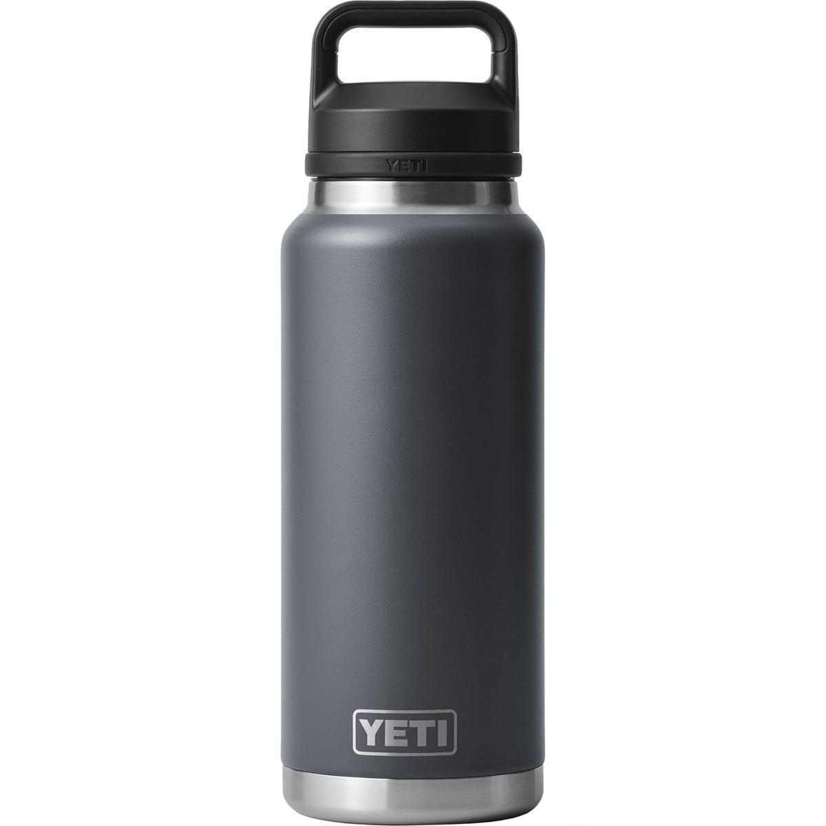 YETI Rambler 26 oz RAMBLER Bottle w/CHUG CAP (CHARCOAL GRAY) NEW w/STICKERS