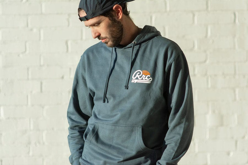 Load image into Gallery viewer, River Road Logo Hoodie | Blue by River Road Clothing Co.
