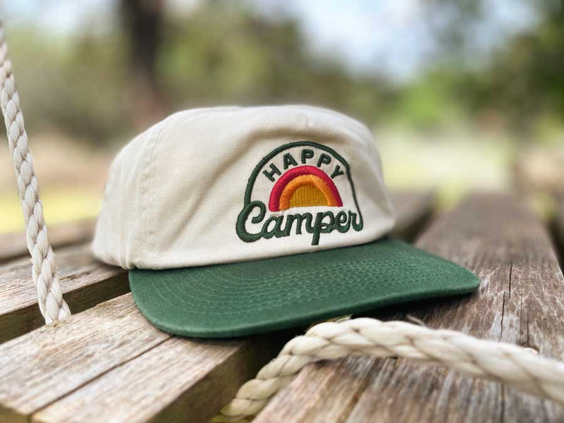 Load image into Gallery viewer, Happy Camper Snapback Hat | Youth by River Road Clothing Co.
