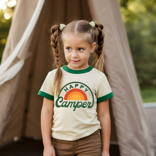 Happy Camper (Youth) | Vintage Ringer by RIVER ROAD CLOTHING CO.