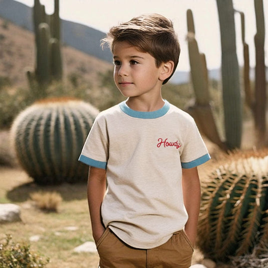 Howdy (Youth) | Vintage Ringer by RIVER ROAD CLOTHING CO.