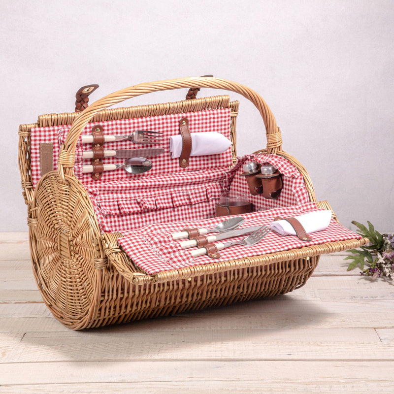 Load image into Gallery viewer, Barrel Picnic Basket by Picnic Time Family of Brands
