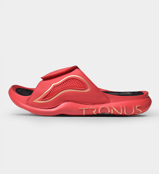 Womens Luxe Sports Recovery Slides Fire By Tronus Footwear