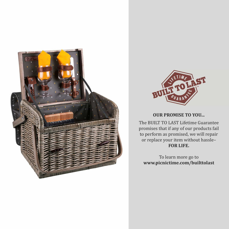 Load image into Gallery viewer, Kabrio Wine &amp; Cheese Picnic Basket by Picnic Time Family of Brands
