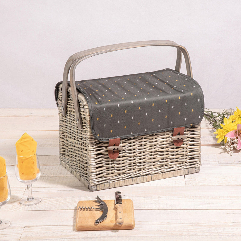 Load image into Gallery viewer, Kabrio Wine &amp; Cheese Picnic Basket by Picnic Time Family of Brands
