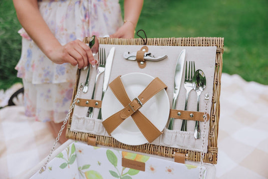 Lemongrove Picnic Basket for 2 - Bees & Lemons by Picnic Time Family of Brands