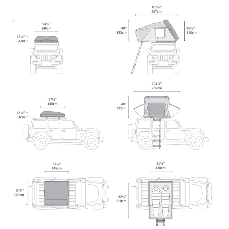 Load image into Gallery viewer, iKamper Skycamp 3.0 Mini DLX RoofTop Tent
