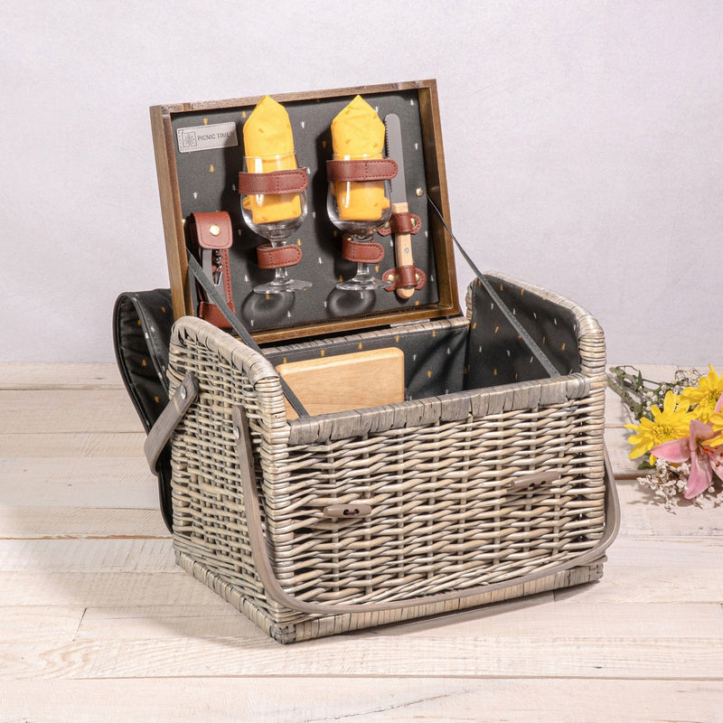 Load image into Gallery viewer, Kabrio Wine &amp; Cheese Picnic Basket by Picnic Time Family of Brands
