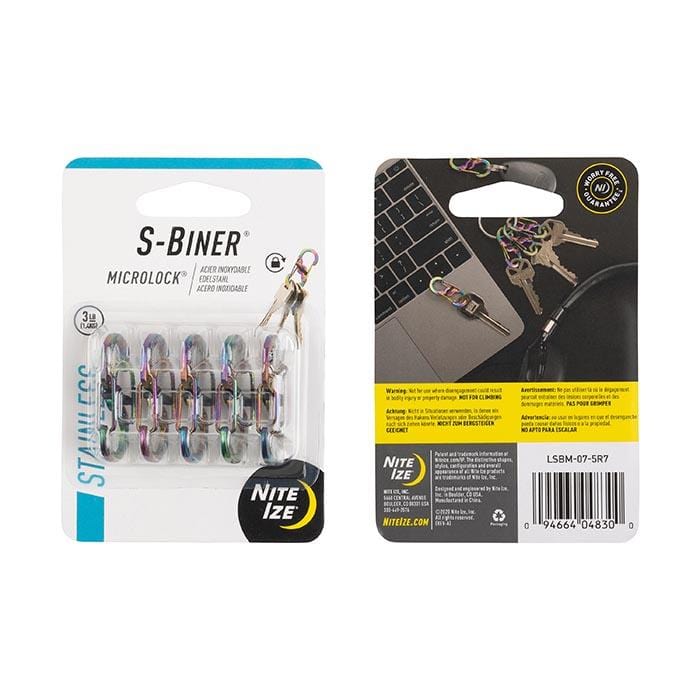 Load image into Gallery viewer, Nite Ize S-Biner MicroLock Stainless - 5 Pack
