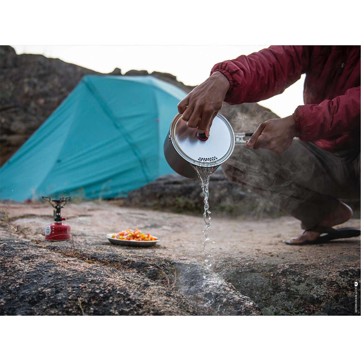 Ceramic 2.5 Liter Pot, Nonstick Camping Cook Pot