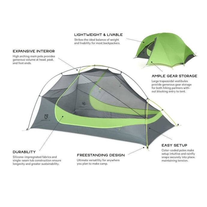 Nemo Equipment Hornet Ultralight Backpacking 1 Person Tent