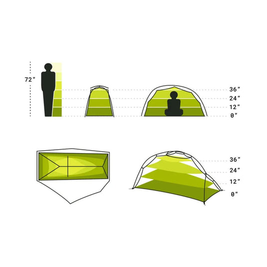 Nemo Equipment Hornet Ultralight Backpacking 1 Person Tent