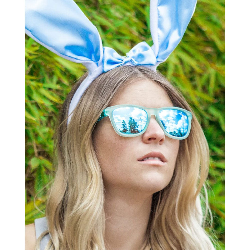 Load image into Gallery viewer, goodr OG Sunglasses - Rabbit Egg Hunt with Zombie Jesus
