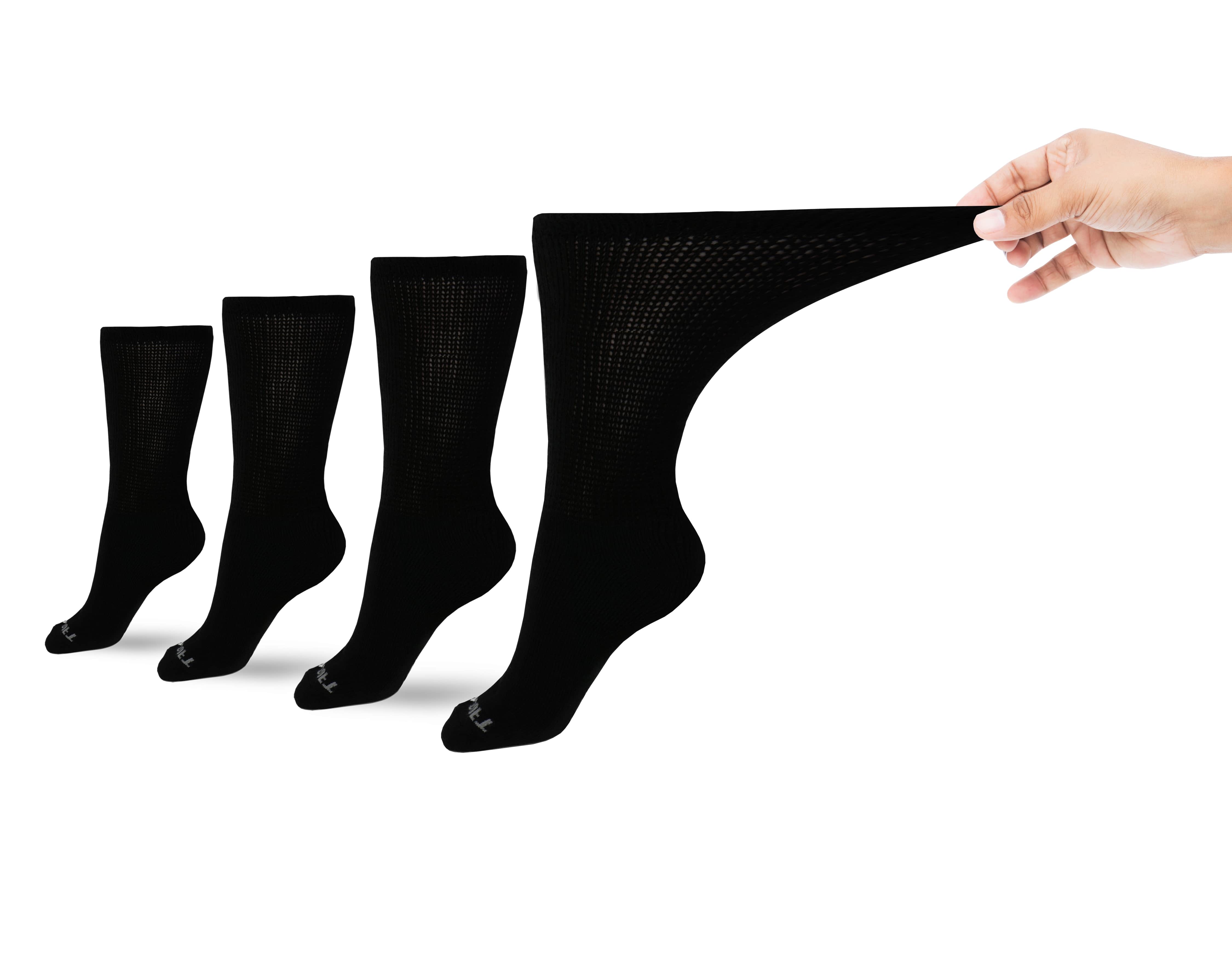 Women's Ultra-Soft Upper Calf Diabetic Socks (4 Pair) By Diabetic Sock Club