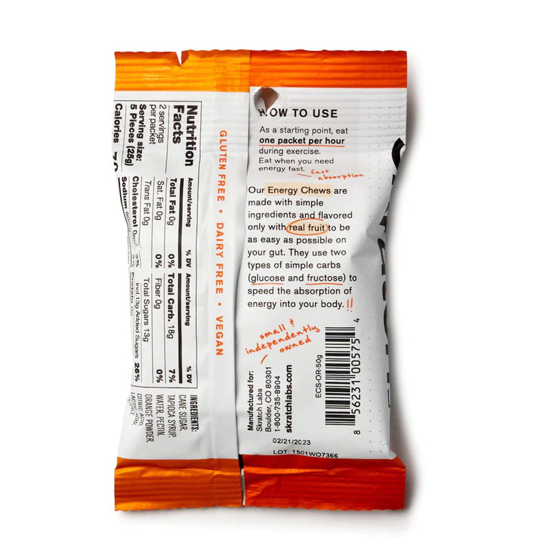 Load image into Gallery viewer, Skratch Labs Orange Energy Chews Sport Fuel
