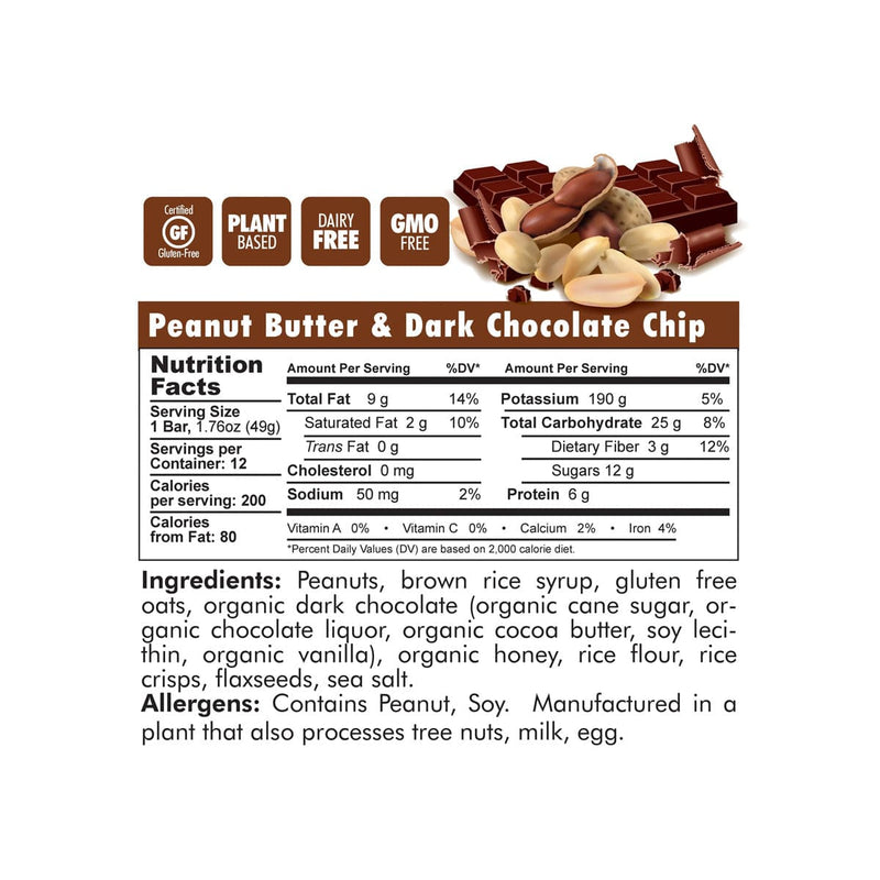 Load image into Gallery viewer, Bonk Breaker Energy Peanut Butter Dark Chocolate Chip Bar
